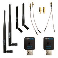 Nooelec Dual-Band NESDR Nano 2 ADS-B (978MHz UAT & 1090MHz 1090ES) Bundle for Stratux, Avare, Foreflight, FlightAware & Other ADS-B Software Applications. Includes 2 SDRs, 4 Antennas & 5 Adapters