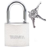 Steel Padlock with Keys (Heavy Duty Security) Safely Lock Interior or Exterior Gates, Sheds, Lockers, Bikes, Tool Box, or Containers. Includes 3 Master Keys