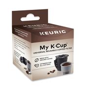 Keurig My K-Cup Universal Reusable K-Cup Pod Coffee Filter, Compatible with All 2.0 Keurig K-Cup Pod Coffee Makers, 1 Count, Black