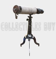 Brass & Leather cover stand Telescope portable - United Kingdom