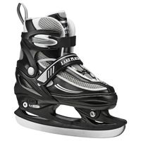 Lake Placid Summit Boys Adjustable Ice Skate, Black/White, Large/5-8