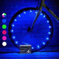 Activ Life Bike Wheel Lights (2 Tires, Blue) Best Gifts for Men for Christmas Stocking Stuffers & Birthday Gifts, Teens & Boys. Top Unique Presents for Kids 2019 Ideas for Him, Dad, Brother, Uncle
