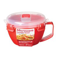 Sistema 1109ZS Microwave Collection Noodle Bowl, 31.7 oz, Red