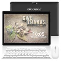 Tablet 10 Inch with Dual SIM 4G/5G WiFi, IPS/HD, 2GB RAM 32GB ROM/64GB 8500mAh, Android 7.1 Tablet PC Quad-Core Dual 8MP Camera, Mediapad Bluetooth/GPS/OTG Unlock Tablet with a Cell Phone (Black)