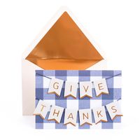 Hallmark Signature Thanksgiving Card (Give Thanks Banner)