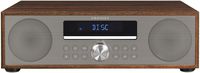 Crosley CR3501A-WA Fleetwood Bluetooth FM Clock Radio and CD Player, Walnut
