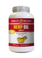 Mood Booster and Anti Anxiety Stress Relief - Hemp Oil Extract 900 mg - Hemp Oil for Pain Relief 900 mg - 1 Bottle 60 Softgels