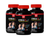 no Stress Out - Stress B and C Vitamin Complex - Anxiety Relief - Mood Lifter - Natural - Valerian Root Supplement Sleep - 3 Bottles (270 Tablets)