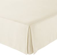 AmazonBasics Pleated Bed Skirt - Queen, Beige