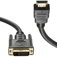 A-technology 33ft HDMI to DVI (24+1 Dual Link) Cable DVI D to HDMI Cable, Gold Plated Support Bi-Directional ,1086P for Nintendo Wii, Plasma,Computer and More