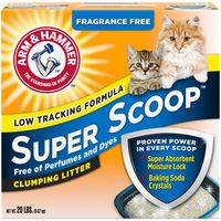Arm & Hammer Super Scoop Litter, Unscented, 20 Lbs (Packaging May Vary)
