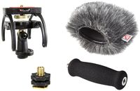 Rycote PCM-D100 Audio Recorder Kit, Includes Recorder Suspension, Soft Grip Extension Handle, Hot Shoe 3/8"Adaptor, Mini Windjammer