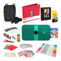 KODAK Smile Instant Print Digital Camera (Green) Complete Scrapbook Kit