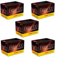Kodak 35mm Ektar 100 Color Negative (Print) Film 36 Exp. lot of 5 Rolls (Pack of 5)