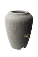 Algreen 81804 Wicker rain Barrel, Warm Gray Rattan