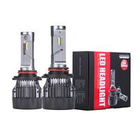 Alla Lighting S-HCR 9005 LED Headlight Bulbs Conversion Kits Replacement 10000Lms Xtreme Super Bright DRL HB3, 6K Xenon White
