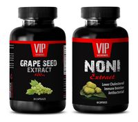 Energy Booster Powder - Grape Seed Extract - NONI - Grape Seed antioxidant - (2 Bottles Combo)