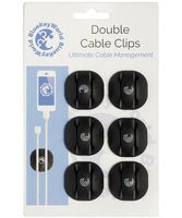 Cable Clips - Cord Holders - Wire Hooks - Clutter Free Desk in Minutes, No More Lost Wires on Floor - 6 Pack - Cord Management and Organizer - Desk, Home, Office, Cubicle, Nightstand, Car - Gift Idea