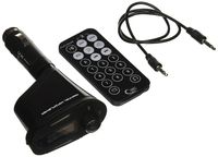 Generic Car Kit MP3 Player Wireless FM Transmitter Modulator USB SD MMC Slot Red LCD Display with Remote, Red