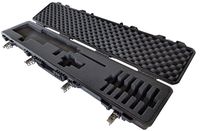 Waterproof Iron Clasp Cam Latch Pick and Pluck Cubed Foam Hard Shell Tactical Rifle Shotgun Case Airtight & All Weather Extra Large Locking TSA Airline Airplane Travel Carry Handle AR15 Colt 12 Gauge