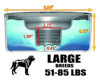 Slopper Stopper Dripless Dog Water Bowl - Large Breed Dogs 51-85 Lbs