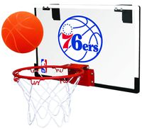 Rawlings NBA Philadelphia 76Ers 00664196111NBA Game On Polycarbonate Hoop Set (All Team Options), Blue, Youth