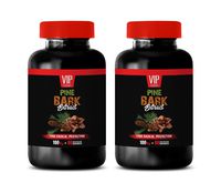 Brain and Memory Power Boost - Pine BARK Extract 100 MG - Lower Cholesterol Supplements - 2 Bottles 180 Capsules