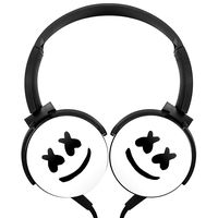 FacX-Smile Wired Mega Bass Stereophone Fashion for Kids or Adults (Black)