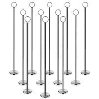 New Star Foodservice 23305 Ring-Clip Table Number Holder/Number Stand/Place Card Holder, Set of 12, 18-Inch