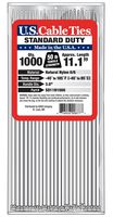 US Cable Ties SD11N1000 11-Inch Standard Duty Cable Ties, Natural, 1000-Pack