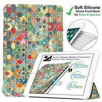 DuraSafe Cases for iPad Air 3 (3rd Gen) 10.5" 2019 [ A2153 A2154 A2152 A2123 ] Smart Cover with Soft Silicone Translucent Back - Damask