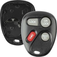 Discount Keyless Replacement Shell Case and Button Pad Compatible with ABO1502T, L2C0005T, 16245100