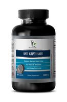 Healthy Hair Vitamins for Men - Anti Gray Hair 1200 MG - Restore Natural Hair Color - Nettle Root Extract Capsules - 1 Bottle 60 Capsules