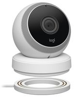 Logitech Circle Wireless HD Video Battery Powered Security Camera with 2-Way Talk, Works with Alexa (1 Pack, White)