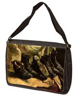 Three Pairs of Shoes by Vincent Van Gogh Laptop Shoulder Bag
