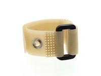 Reusable Cinch Straps - Various Sizes (8" x 3/4" with Eyelet, Tan)