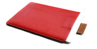 Chalk Factory Leather Laptop Sleeve with Water Proof core and Inner Lining for Dell XPS (13", Red)