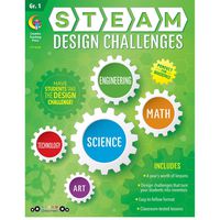 Creative Teaching Press STEAM Design Challenges Resource Book, Gr. 1, CTP (8208)