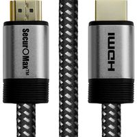 SecurOMax HDMI Cable (4K 60Hz, HDMI 2.0, 18Gbps) with Braided Cord, 2 Feet