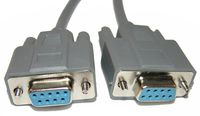 DB9 Female to Female Serial Straight Thru Cable 10 Ft