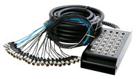 In Line Audio 20 Channel Audio Snake - (100 Feet) (Black)
