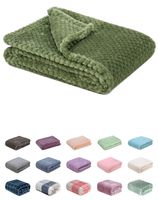 Fuzzy Blanket or Fluffy Blanket for Baby Girl or boy, Soft Warm Cozy Coral Fleece Toddler, Infant or Newborn Receiving Blanket for Crib, Stroller, Travel, Decorative (28Wx40L, XS-Olive Green)