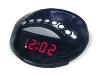 NAXA Electronics NRC-170 PLL Digital Dual Alarm Clock with AM/FM Radio and Snooze (Black Lacquer)