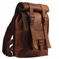 Habiller Unisex Leather 31 LTR. Vintage Brown Traveling Backpack 14X23-BP118