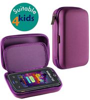 Navitech Purple Premium Travel Hard Carry Case Cover Sleeve Compatible with The VTech KidiBuzz G2