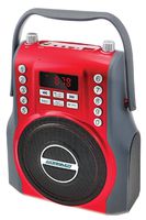 KORAMZI Karaoke Portable Rechargeable Boombox with Bluetooth,USB,SD, FM Radio, AUX in, 3.5 mm Audio Jack, Bluetooth Call Answering, Electric Guitar Audio Input, MIC Jack KS-200RD (Red)