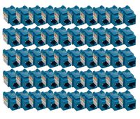 iMBAPrice (Pack of 5) Keystone Punch Down Jack Cat-5e RJ-45 - Blue