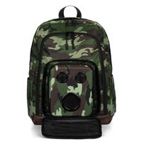 Bluetooth Speaker Backpack with 20-Watt Speakers & Subwoofer for Parties/Festivals/Beach/School. Rechargeable, Works with iPhone & Android (Camo, 2020 Premium Edition)