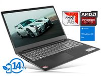 Lenovo IdeaPad S145 Laptop, 15.6" HD Display, AMD A6-9225 Upto 3.0GHz, 8GB RAM, 256GB SSD, HDMI, Card Reader, Wi-Fi, Bluetooth, Windows 10 Pro
