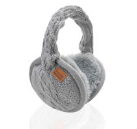 Sound Huggle Bluetooth Earmuffs Headphones, Knit Light Grey